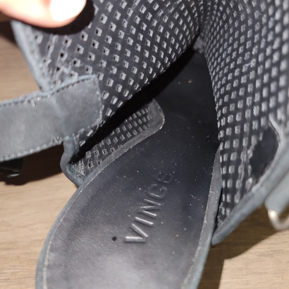 Vince peep toe open back heels - Picture 9 of 11